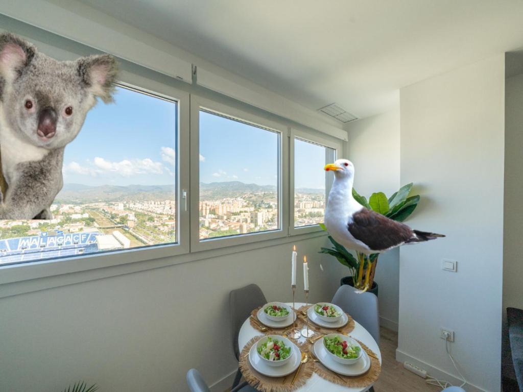 Apartamento Xpce Urban 4 Malaga Skyline - Free Parking Exterior foto